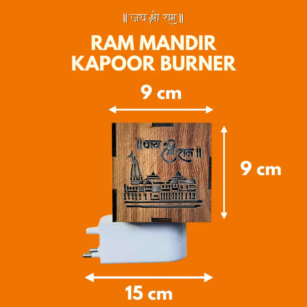 3 IN 1 Ayodhya Ram Mandir Electric Aroma Burner & Night lamp